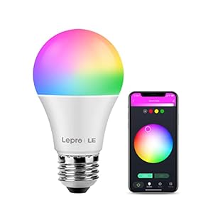 LE E27 Smart Bulb, Colour Changing Alexa Light Bulbs, Dimmable Warm White to Cool White Smart LED Bulbs Screw, Works…
