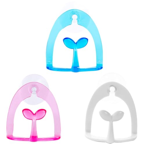 SOIMISS Soporte Fácil de Colgar de Plástico Ventosa para 3 Piezas Estropajos para Organizar y Mantener Encimeras Limpias Color Aleatorio Fregadero en Cocina o Baño