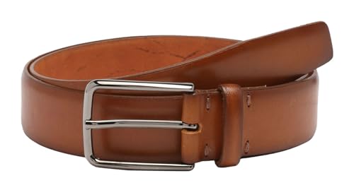 Ceinture LLOYD cuir cognac maroquinerie haut de gamme homme W120