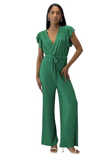 Elara Damen Jumpsuit V-Schnitt 1249 Green