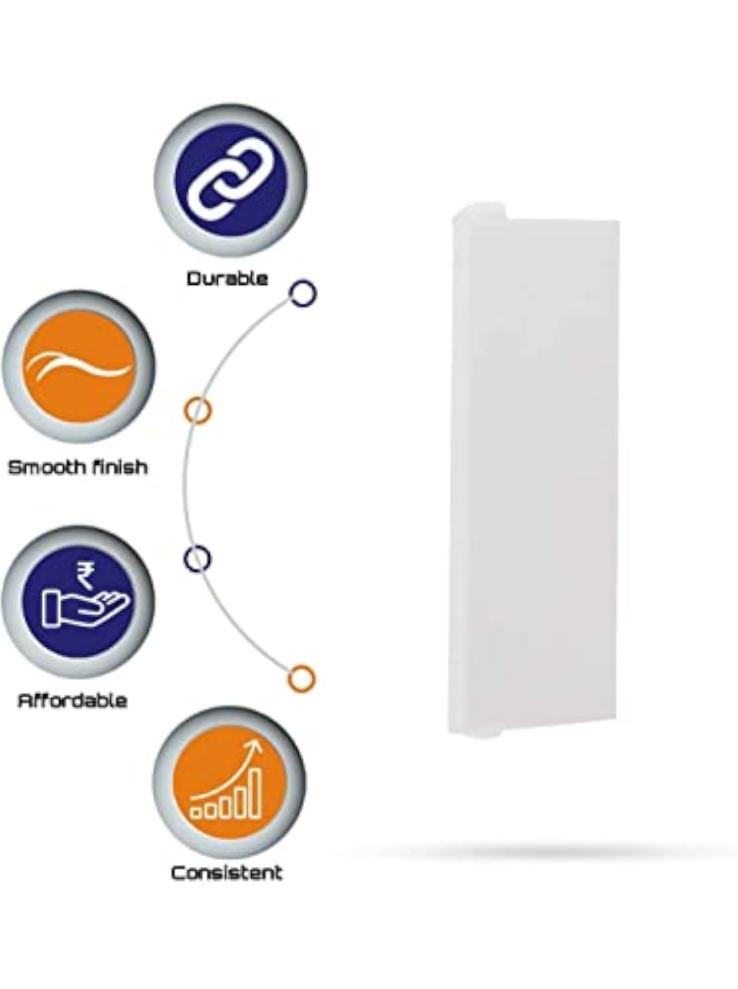 Modular Blanking Plates, Pack of 5, Glossy Finish