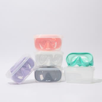 Flowpoint Foldable Snorkeling Glasses Mask Equipment Set, Anti-Fog Free Diving, Water Play Specialized Snorkeling Equipment Set (Pink)