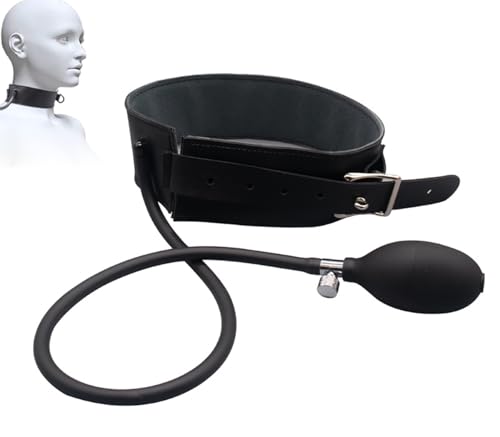 LxPxP Verstellbares Inflatable BDSM Halsband – Rollenspiel-Kollier für Männer und Frauen – Anpassbarer Fesselspielzeug für Erwachsene