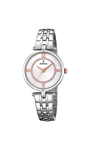 Festina Orologio Analogico Quarzo Da Donna Con Cinturino In Acciaio Inox F20315/1
