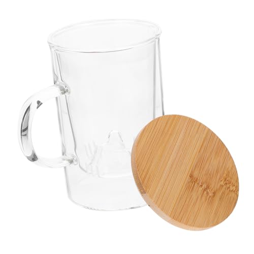 SOLUSTRE Tea Cup Office Tea Infuser Mugs Cup Teacups Strainer Filters Lids Infuser Mug with Steeper Glass Teacup