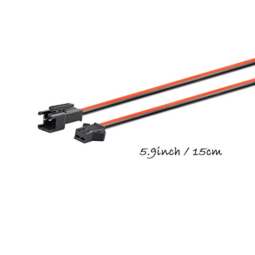 Conectores JST SM 2 Pin Silicona 20 AWG 10 Pares 5.9 in miniatura 2