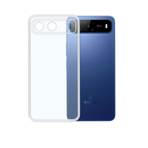 Image of COVERBLACK Flexible Rubber Case Back Cover Compatible for Infinix X6730 / HOT 60i 5G - Transparent
