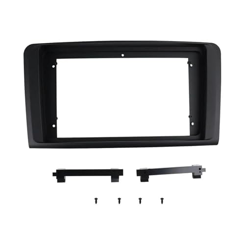 para Mercedes para Benz para ML W164 2006 2010 9 Pulgadas Fascia Radio Coche Tablero Marco Panel Estéreo GPS Reproductor Bezuel(Negro Mate)