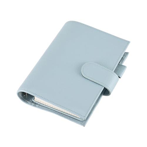 革製バインダージャーナル補充可能なバインダーノートブックは、女性用の男性用の点灯していない裏地付きページ複数のカードホルダー革革のプランナー