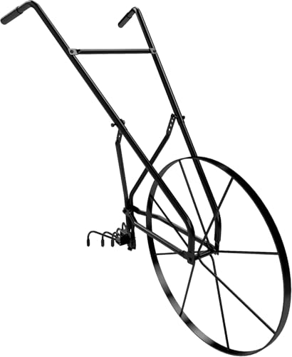 High Wheel Cultivator with Comfort Handle with 3- Position Adjustable Quick Change Implements and 24 Inch Steel Wheel