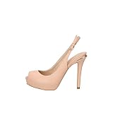 zapatos guess 2019  Guess Hartlie/spuntato (Open Toe)/le, Zapatos de tacón con Punta Abierta para Mujer, Beige (Light Natural NATU), 38 EU