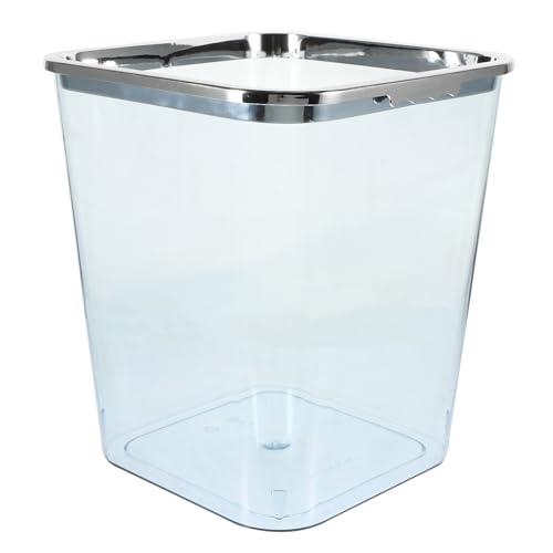 Poubelle de salle de bain avec anneau pressant Toyvian 15l en plastique PP bleu
