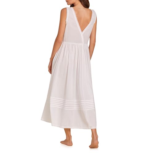 Eileen West Queen Anne's Lace Womens Sleepwear & Loungewear - Victorian Dreams Collection - 100% Cotton Lightweight Nightgown3