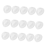 VERDANVERSE 30 Pièces Plastic Fillable Hemisphere Domes Transparent Craft Covers for DIY Globe Decorations Christmas Village Ornaments Lightweight and Child Friendly Accessories