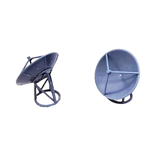 Outland Models Scenery Miniature Rooftop Parabolic Antenna x2 1:64 S Scale