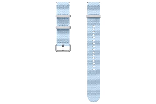 Image of SAMSUNG Galaxy Watch 7, 6, 5, 4 Series Athleisure Band, Nylon, Smartwatch Replacement Strap for Men and Women, One Click Attachment, Medium /Large, ET-SOL31LLEGUJ, Sky Blue
