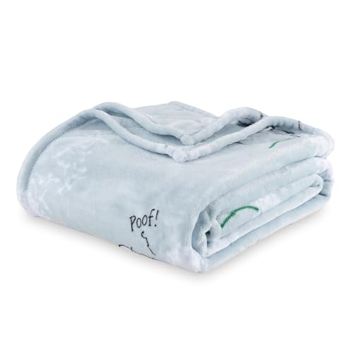 Image of Berkshire Blanket Peanuts VelvetLoft Cute Character Snoopy Plush Blanket,Peanuts Snoopy Make a Wish Spring Blue,King 90 in x 108 in (Official Peanuts Product)