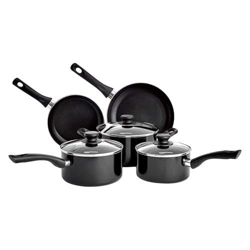 Amazon Basics Juego de 5 Utensilios de Cocina de Cerámica Antiadherente para Inducción