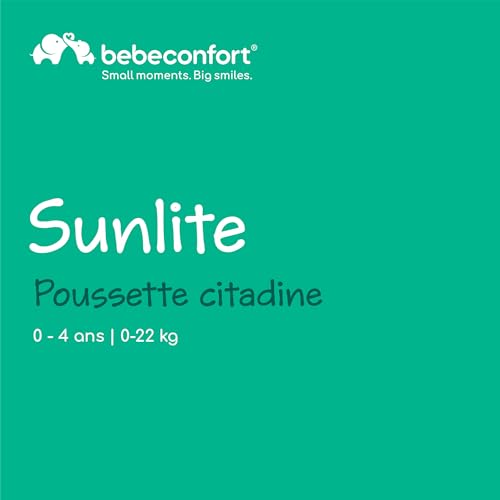 Bebeconfort Sunlite, poussette canne compacte, 0 à 4 ans (22 kg max), légère (7,2 kg), 3 Positions d'Inclinaison dont 1 allongée, poussette compacte, inclinable d’une main, grand panier, Tinted Grey – Image 3