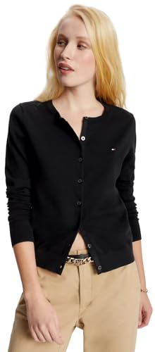 Image of TOMMY HILFIGER Women's Solid Cardigan Sweater with Regular Buttons Collection 2025
