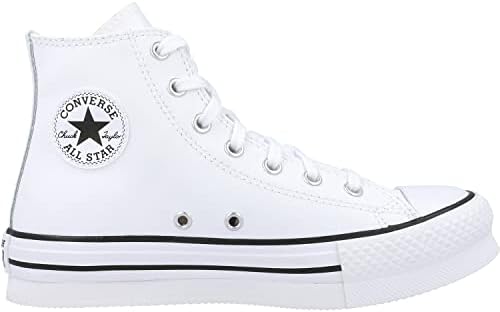 Converse Chuck Taylor All Star EVA Lift Hi White/Black Leather 5½ US Junior | Image 2