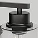 Rayogale Battery Operated Wall Sconce Set of 2, Rechargeable, Wireless, Dimmable, Timer, Remote, Touch Control, 3000K, USB-C Charging for Living Room, Bedroom Black (Include 2 Special Bulbs)