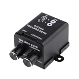 Auto-Subwoofer-Bass-Fernbedienungsknopf für Pegel-Frequenz-Equalizer, Metall-Audio-Controller, Lautstärkeregler für Stereo-Crossover丨 Schwarz