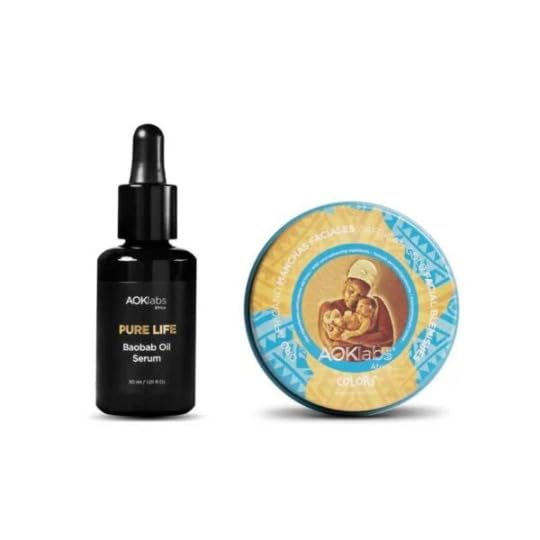 AOKlabs Pack Reset Antimanchas – Sérum Baobab + Crema Oro Africano Manchas | Reduce marcas y manchas, calma brotes, unifica tono, hidrata y regenera | Rutina completa antimanchas y antiimperfecciones