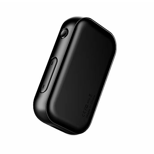 Bluetooth 5.0 Receiver for Car, Bluetooth AUX Adapter, Wireless Audio Receiver for Home Stereo/Wired Headphones/Speaker, 3.5mm Portable Bluetooth Receiver for Hands-Free Calling and Music Playing