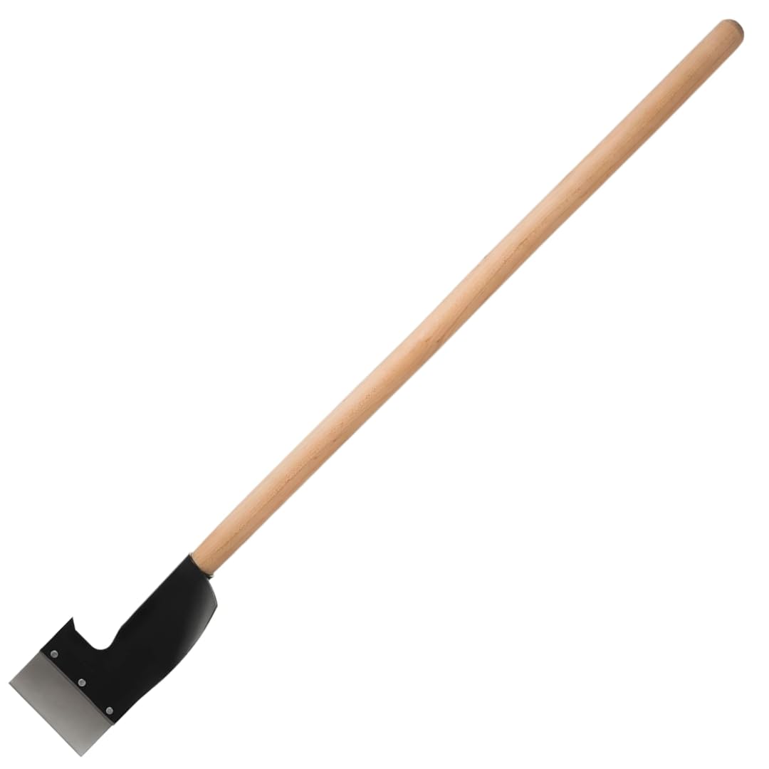 Zugmesser 100cm, Baumschäler Schälmesser mit Holzgriffen, Entastungswerkzeug Made in EU