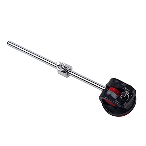 2 pcs baquetas de batería con cabezal de silicona rojo miniatura 4