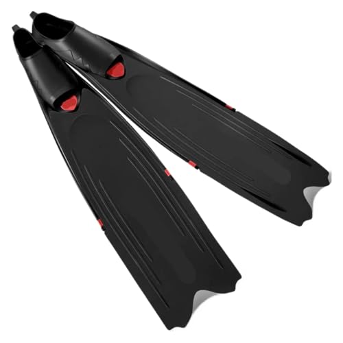 �V���m�[�P�����O�p�t�B�� Freediving Long Paddle Fins Suitable For Diving Snorkelling And Water Sports �����\�ȃ_�C�r���O�p�t�B��(Black,41-42)