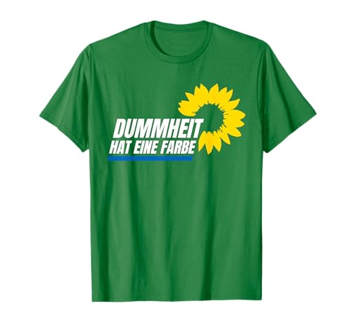 Dummheit Hat Eine Farbe Grün Stop Grün Gegen Klimawahn Links T-Shirt