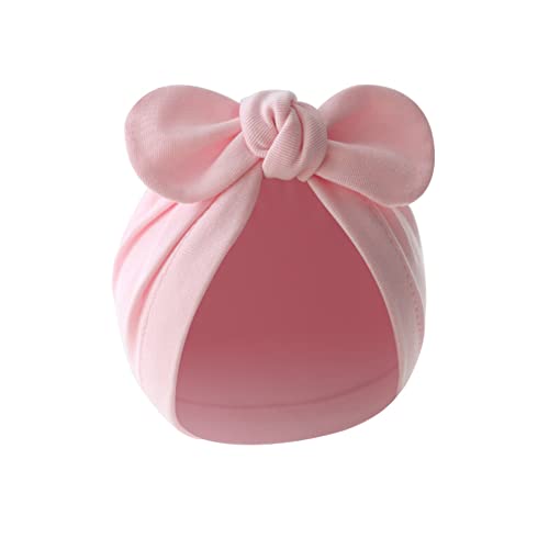 4PCS Newborn Baby Bow Knot Turban Hat Infant Toddler Hospital Hat Cotton Head Wrap Beanie Cap - Image 4