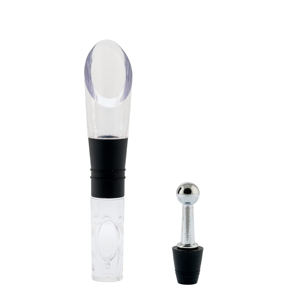 Koala Spain Wine Pourer with Stopper, Acrylic and Silicone