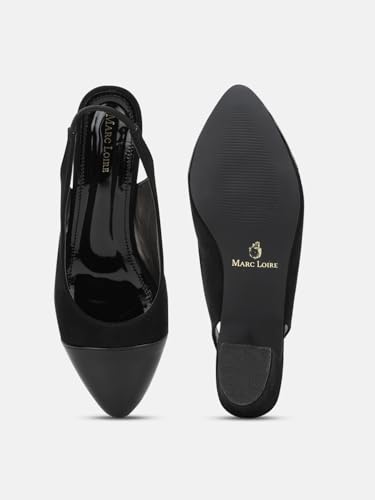 Image of Marc Loire Women Smart Casual Pointed Toe Block Heel Fashion Sandal