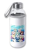 MERCHANDMANIA BIDON DE 420 ML CON FUNDA DE NEOPRENO grupo musical vocaloid hatsune miku waifus tapon seguridad