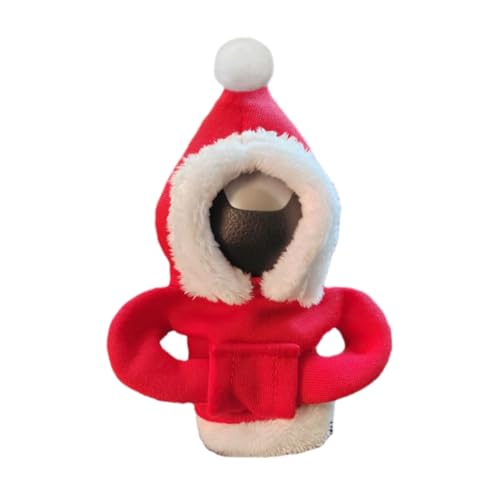 YOFDAL Camisola de mudança de marchas, capa de alavanca de mudanças, kit universal capa de alavanca de mudanças, ornamentos de Natal, camisola pombo carro presentes interiores (vermelho)