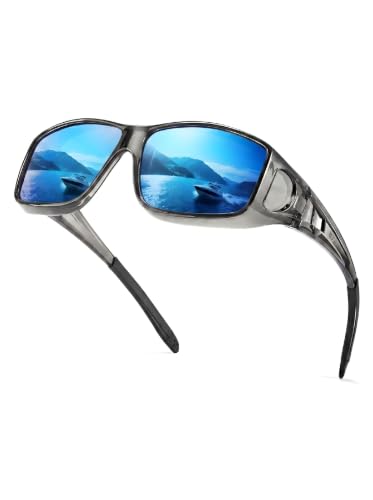 Image of IGnaef Fit Over Sunglasses for Men Polarized Wrap Around glasses with UV Protection IF0312