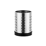 Besteckhalter Praktischer Küchenutensilienhalter Besteckhalter aus Edelstahl Robuster Besteckhalter Stabiler Besteckhalter für Aufbewahrung von Messern, Gabeln und Löffeln 1 Stück (Silber)