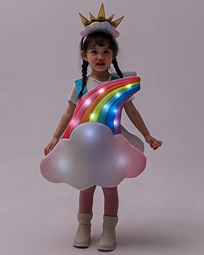 Disfraz infantil con luces de arcoíris y sol miniatura 2