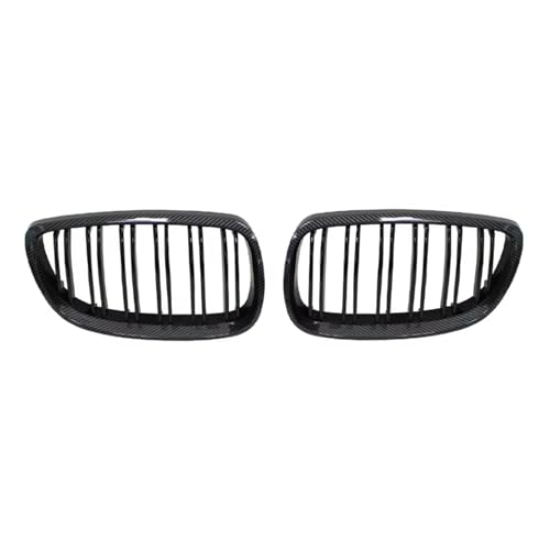 Rejilla de doble línea en negro brillante para parachoques de BMW E92 E93 2006-2009
