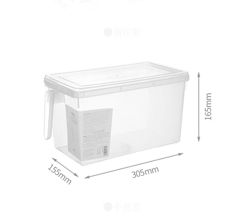 Caja de almacenamiento para refrigerador, caja de almacenamiento apilable con tapa, caja de almacenamiento para congelador para huevos, frutas y verduras, caja de plástico para refrigerador, caja de
