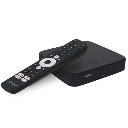 PRESTAZIONI ECCELLENTI: La STRONG Streaming Box SRT 423 offre una risoluzione 4K UHD con HDR, Dolby Vision e Dolby Atmos per una qualità dell'immagine e del suono straordinaria. Android TV offre un'interfaccia intuitiva e facile da usare.