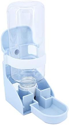 Gearific 500ml Pet Automatic Water Fountain, Water Feeder Suspended Water Dispenser Small Animal Water Bottle for Cats, Hamster, Rabbits (Blue)