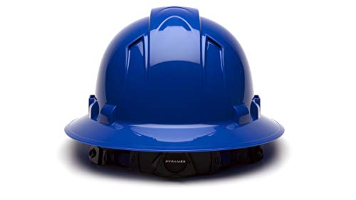 Image of Pyramex Ridgeline Full Brim Hard Hat 4 Point Ratchet Vented