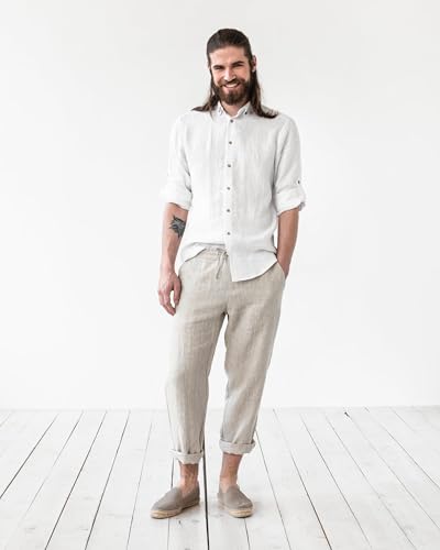 Magic Linen - Pants Palermo, Linen Pants for Men, Loose Fit Linen Pants for Summer, 100% Flax Linen Pants for Men2