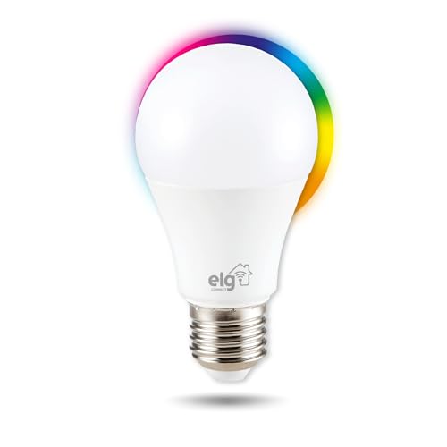 Lampada Inteligente LED ELG 10W RGB Dimerizavel Wi Fi Bluetooth