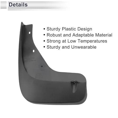 Image of X AUTOHAUX Front and Rear Mud Flaps Splash Guards for Infiniti FX35(QX70) 2009-2018 Mud Guards W /Mount Accessories 1 Set