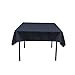 LA Linen Polyester Poplin Square Tablecloth, 52 by 52-Inch, Navy Blue